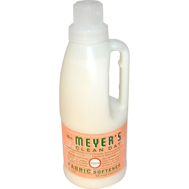 Mrs. Meyers Clean Day, Suavizante de telas, aroma a geranio, 32 fl oz (946 ml)