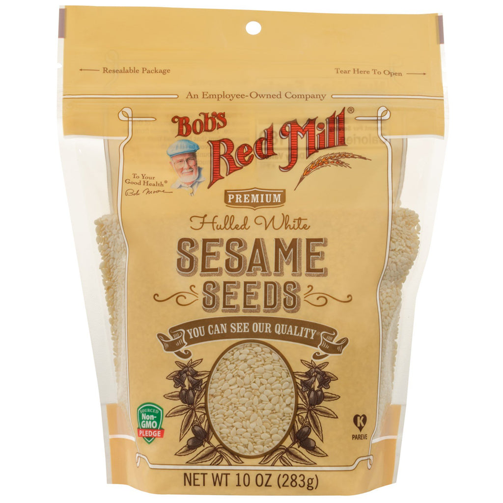 Bob's Red Mill, Hulled White Sesame Seeds, 10 oz (283 g)