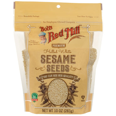 Bob's Red Mill, Hulled White Sesame Seeds, 10 oz (283 g)