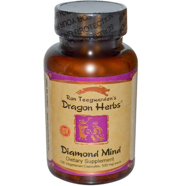 Dragon Herbs, Diamond Mind, 500 mg chacun, 100 gélules végétariennes