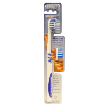 Eco-Dent, Terradent Med5, Adult 31, Medium, 1 Toothbrush, 1 Spare Brush Head