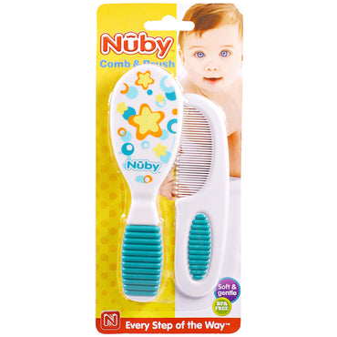 Nuby Soft & Gentle Comb & Brush 1 Set