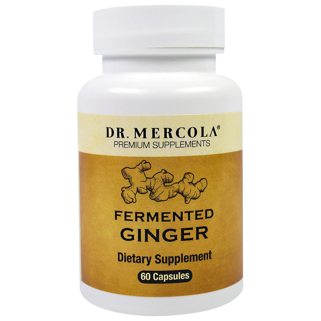 Dr. Mercola, gingembre fermenté, 60 gélules