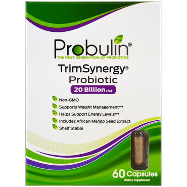 Probulin, TrimSynergy, probiótico, 60 cápsulas