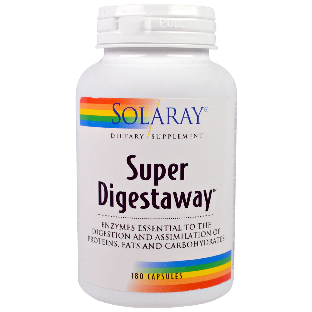 Solaray, Super Digestaway, 180 Capsules