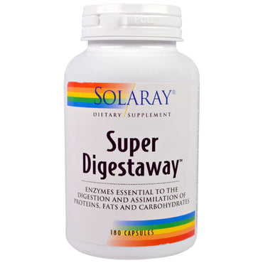 Solaray, Super Digestaway, 180 Capsules
