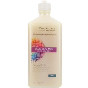 Life Flo Health, Shampoo para Couro Cabeludo com Ácido Salicílico, Cabelo Normal a Seco, Cítrico, 429 ml (14,5 fl oz)
