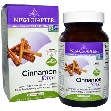 Nouveau chapitre, Cinnamon Force, 60 capsules végétariennes