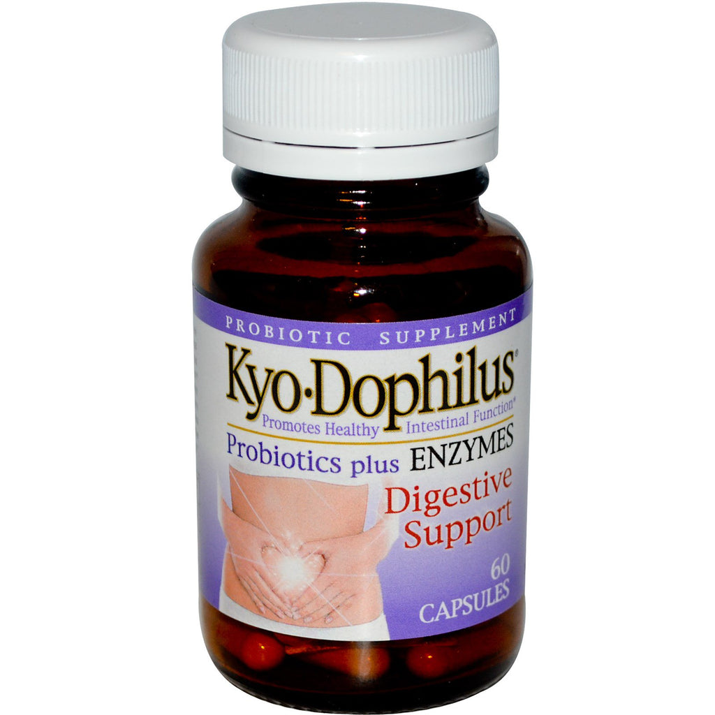 Wakunaga - Kyolic, Kyo Dophilus, Probióticos más enzimas, 60 cápsulas