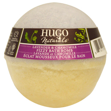 Hugo Naturals, brusende badebombe, lavendel og kamille, 6 oz (170 g)