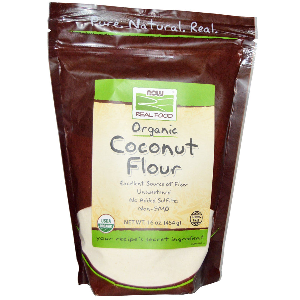 Now Foods, kokosmeel, 16 oz (454 g)