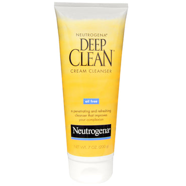 Neutrogena, Deep Clean Cream Cleanser, 7 אונקיות (200 גרם)