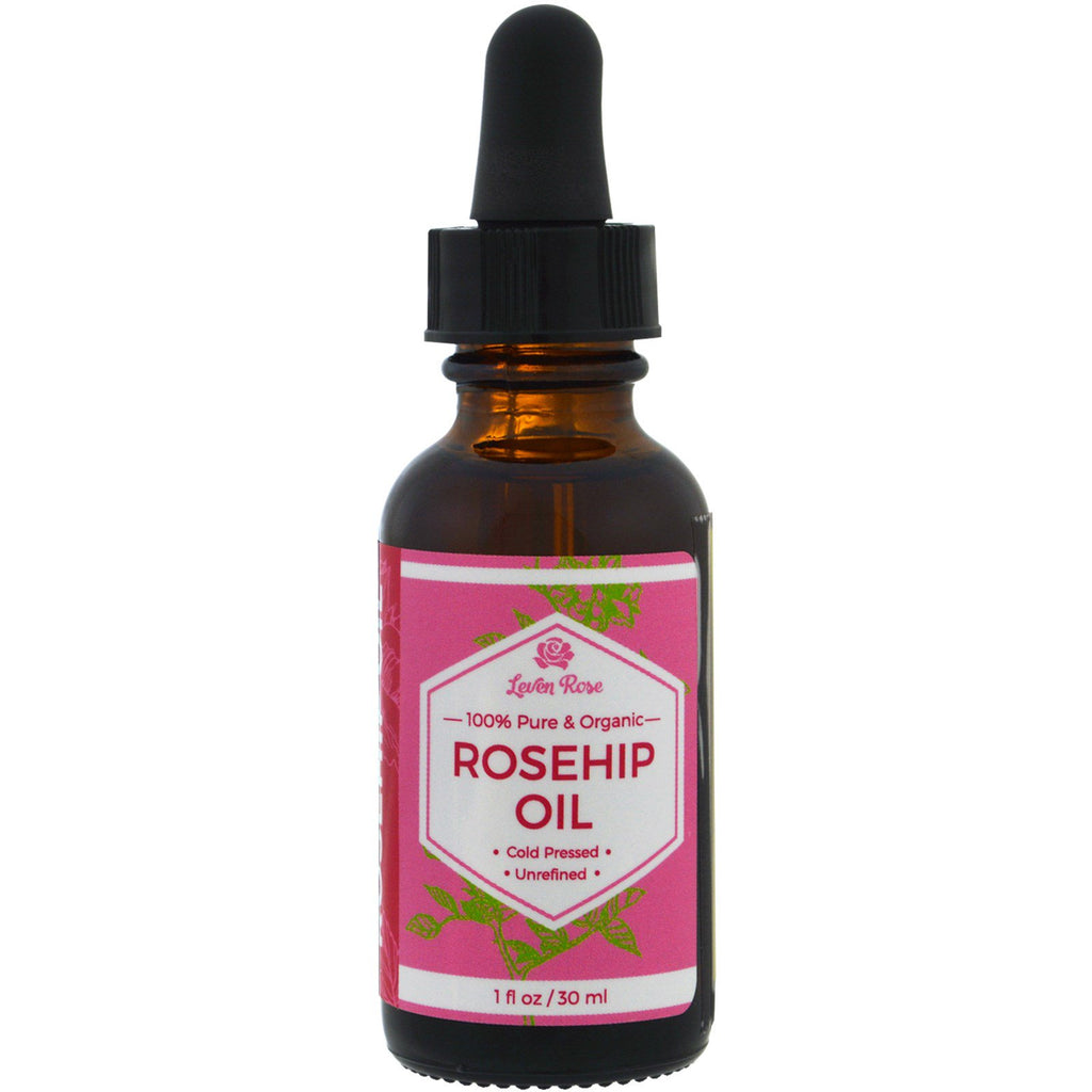 Leven Rose, 100% Pure &  Rosehip Oil, 1 fl oz (30 ml)