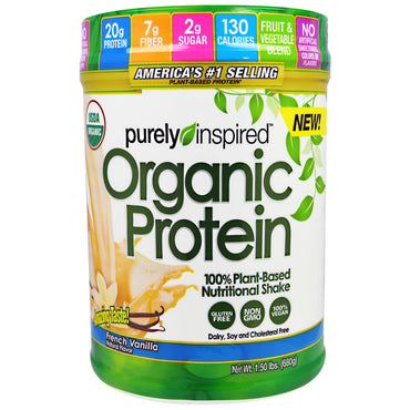 Purely Inspired, Proteína, Batido nutricional 100 % a base de plantas, Vainilla francesa, 1,50 lbs (680 g)