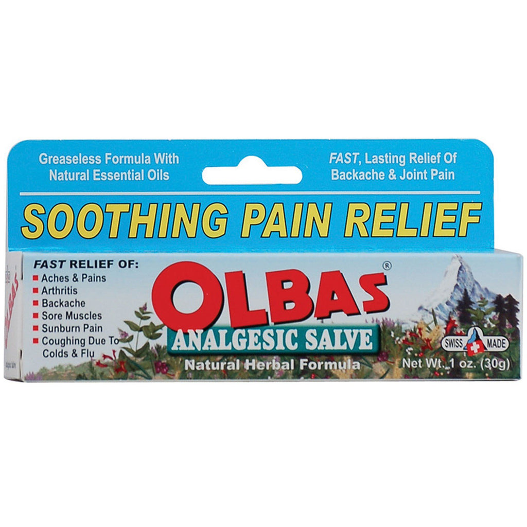 Olbas Therapeutic, unguent analgezic, formulă naturală pe bază de plante, 1 oz (28 g)