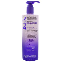 Giovanni, 2chic, Repairing Conditioner, for Damaged Over Processed Hair, Blackberry & Coconut Milk, 24 fl oz (710 ml)