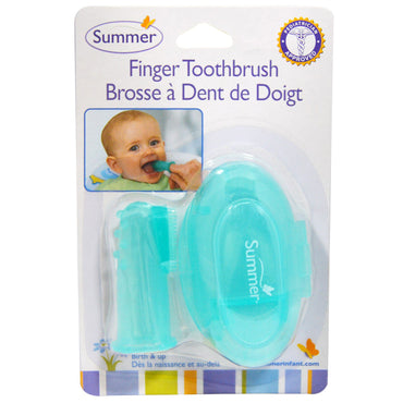 Summer Infant, cepillo de dientes para dedos con estuche