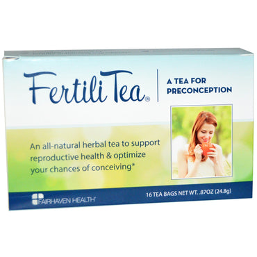 Fairhaven Health, FertiliTea para mujeres, 16 bolsitas de té, 24,8 g (0,87 oz)