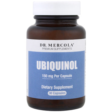 Dr. Mercola, Ubiquinol, 30 kapsler