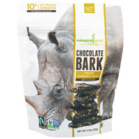 Endangered Species Chocolate, Chocolate Bark, Dark Chocolate, Salted Hazelnut Toffee, 4.7 oz (133 g)