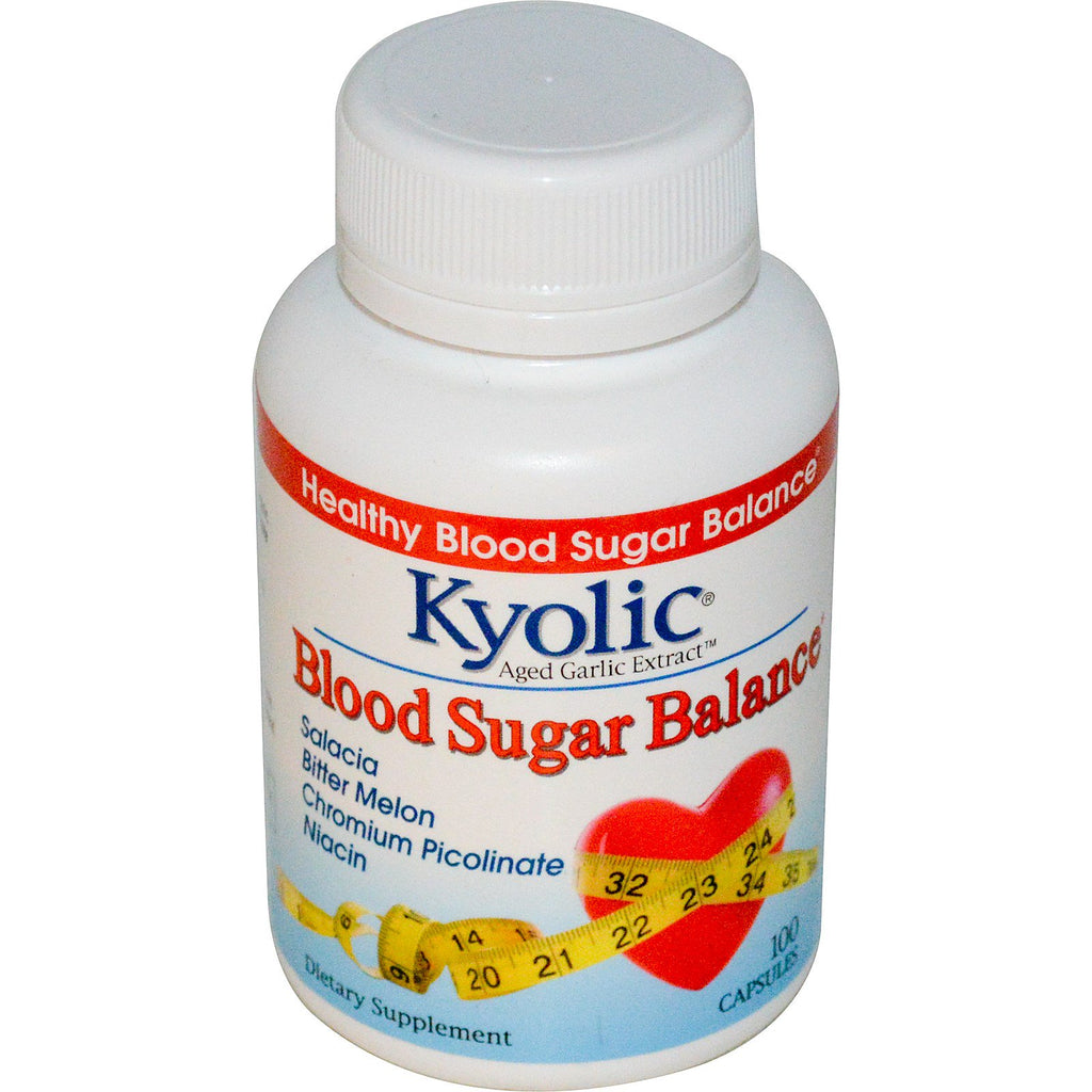 Wakunaga - kyolic, extract van oude knoflook, bloedsuikerbalans, 100 capsules