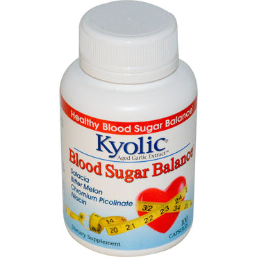 واكوناجا - كيوليك، مستخلص الثوم المعتق، توازن السكر في الدم، 100 كبسولة