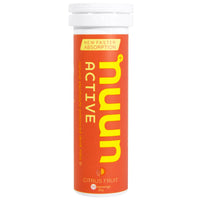 Nuun, Active, Natural Electrolyte Enhanced Drink Tabs, Citrus Fruit, 10 Tablets