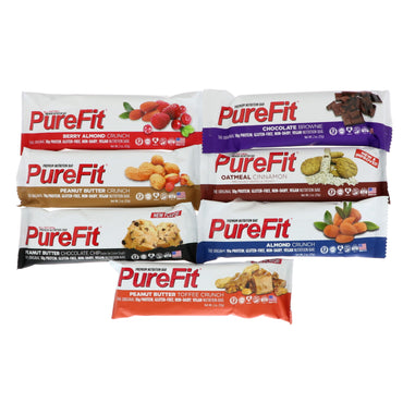 PureFit Bars Premium Nutrition Bars Sampler 7 Bars 2 oz (57 g) Each