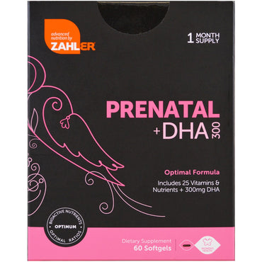 Zahler, Prenatal + DHA 300, 60 Softgels