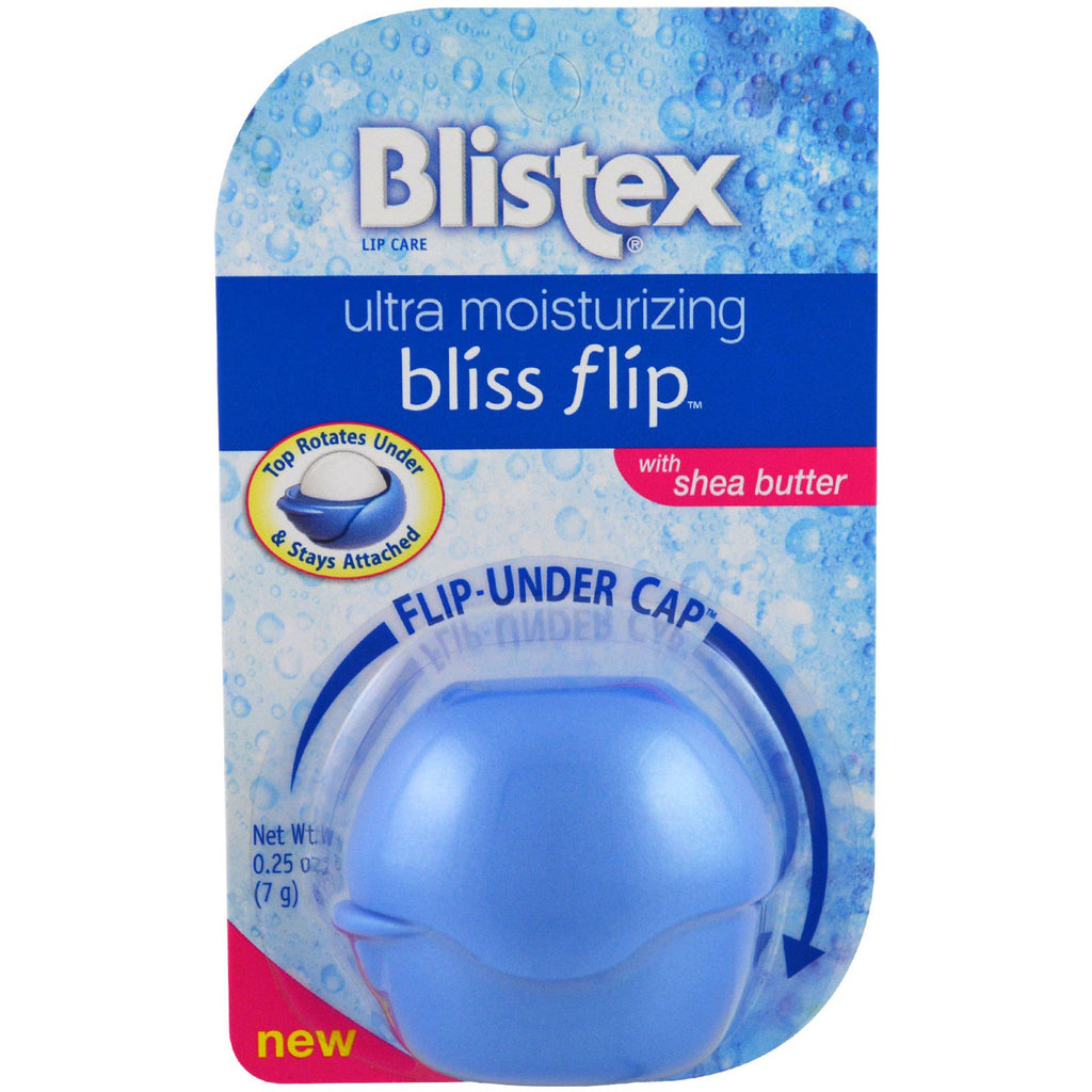Blistex, Bliss Flip, ultra hidratant, cu unt de shea, 0,25 oz (7 g)