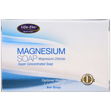 Life Flo Health, Jabón de magnesio, cloruro de magnesio, barra de jabón súper concentrada, 4,3 oz (121 g)