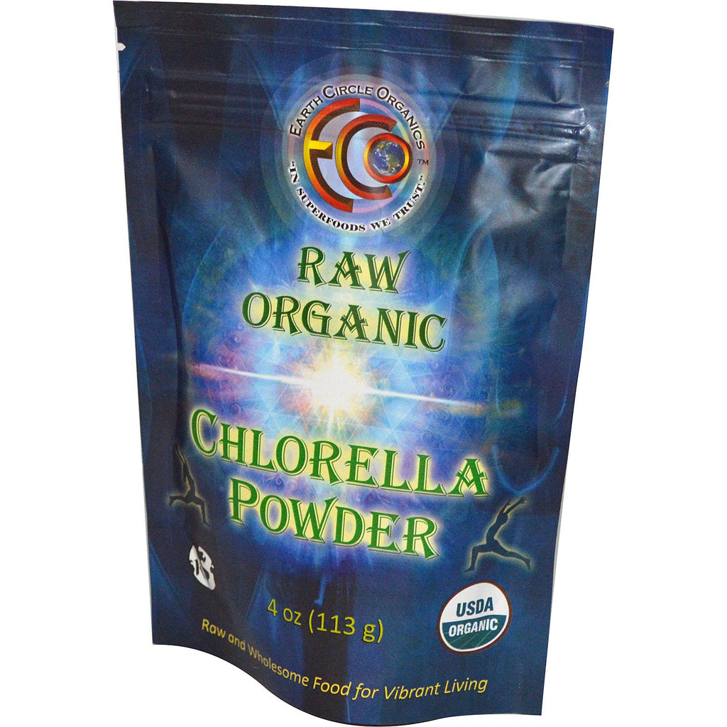 Earth Circle s, Chlorella Powder, Raw , 4 oz (113 g)