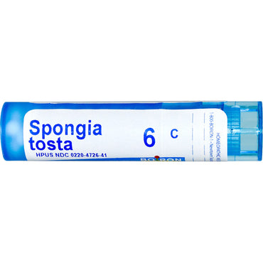 Boiron, remèdes uniques, Spongia Tosta, 6C, environ 80 granulés