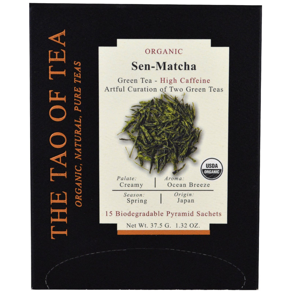 The Tao of Tea Sen Matcha ซองพีระมิด 15 ซอง 1.32 ออนซ์ (37.5 กรัม)