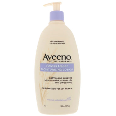 Aveeno, stressverlichtende vochtinbrengende lotion, 18 fl oz (532 ml)