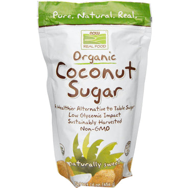 Now Foods, 리얼 푸드, 코코넛 설탕, 454g(16oz)