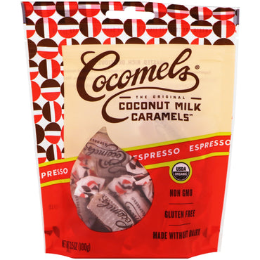 Cocomels, caramelos de leche de coco, espresso, 3,5 oz (100 g)