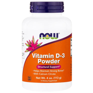 Now Foods, Vitamin-D-3-Pulver, 4 oz (113 g)