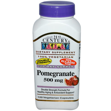 21st Century, Pomegranate, 500 mg, 120 Veggie Caps