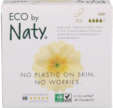 Naty, Thin Pads, Super, 13 Eco Pieces