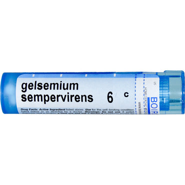 Boiron, remédios individuais, gelsemium sempervirens, 6c, aproximadamente 80 pellets