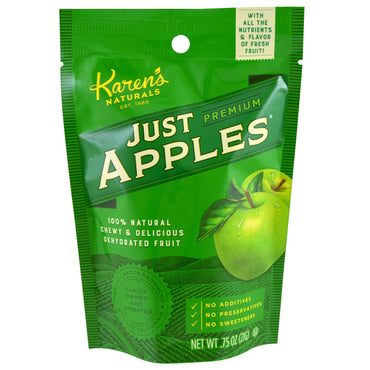 Karen's Naturals, Premium, Solo manzanas, 21 g (0,75 oz)
