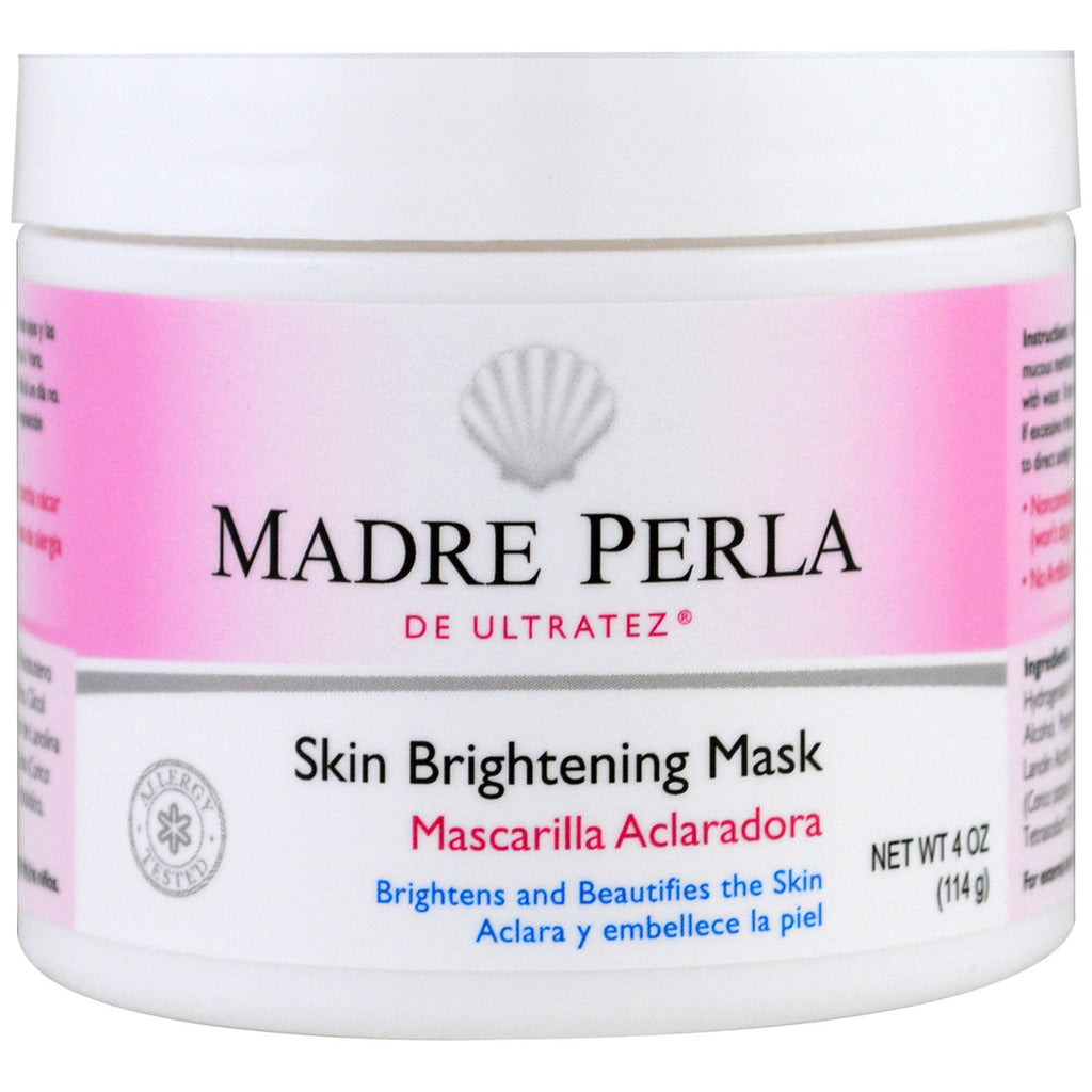 De La Cruz, Madre Perla, Maska rozjaśniająca skórę, 4 uncje (114 g)