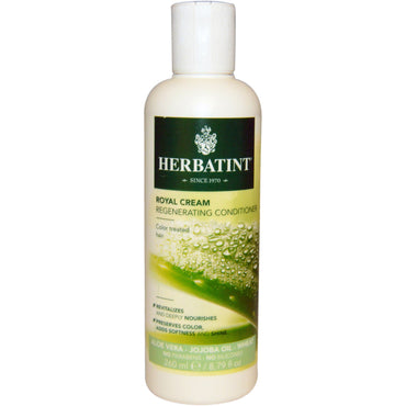 Herbatint, Après-shampooing Royal Cream, Aloe Vera, Huile de Jojoba, Blé, 8,79 fl oz (260 ml)