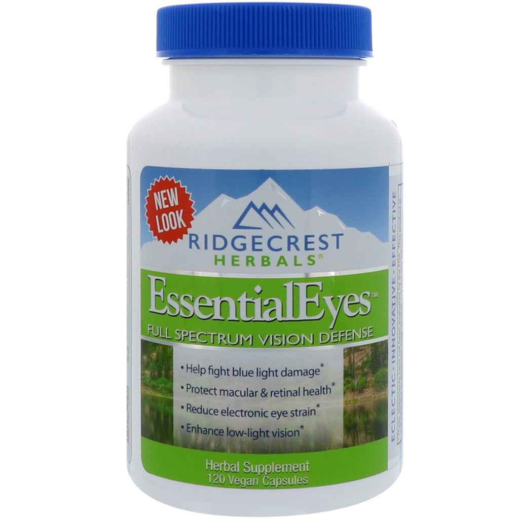 Ridgecrest Herbals, عيون أساسية، 120 كبسولة نباتية