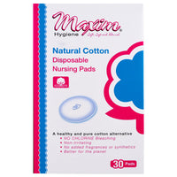 Maxim Hygiene Products, Natural Cotton, Disposable Nursing Pads , 30 Pads