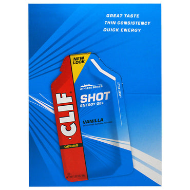 Clif Bar, Clif Shot Energy Gel, Vanilla, 24 Packets, 1.20 oz (34 g) Each