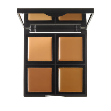 ELF Cosmetics, Paleta de bases de maquillaje, media/oscura, 12,4 g (0,43 oz)