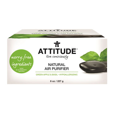 ATTITUDE, Natural Air Purifier, Green Apple & Basil, 8 oz (227 g)