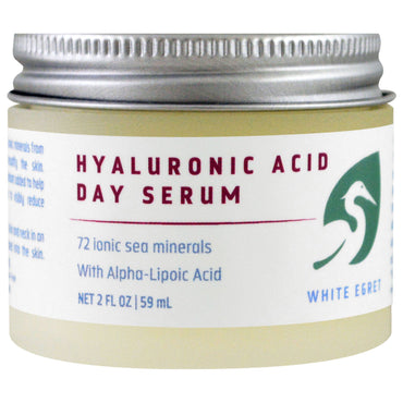 White Egret Personal Care, Hyaluronsyra, Day Serum, 2 fl oz (59 ml)